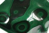 Banded Polished Malachite Specimen - DR Congo #273907-1